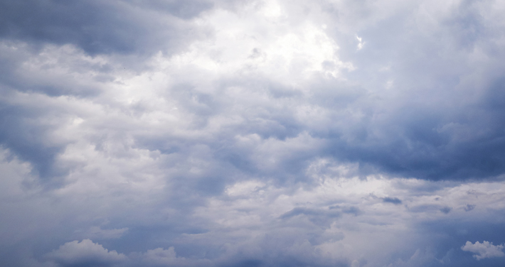 dark and ominous cloud-filled sky